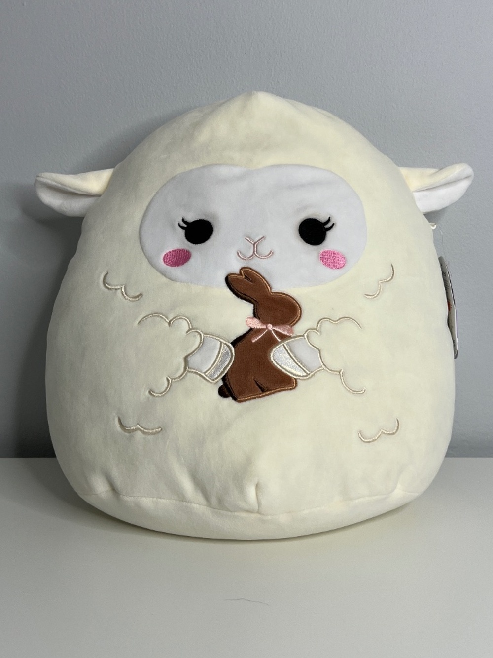 NWT Squishmallows Sophie Lamb Holding Chocolate Bunny 12" Plush Easter